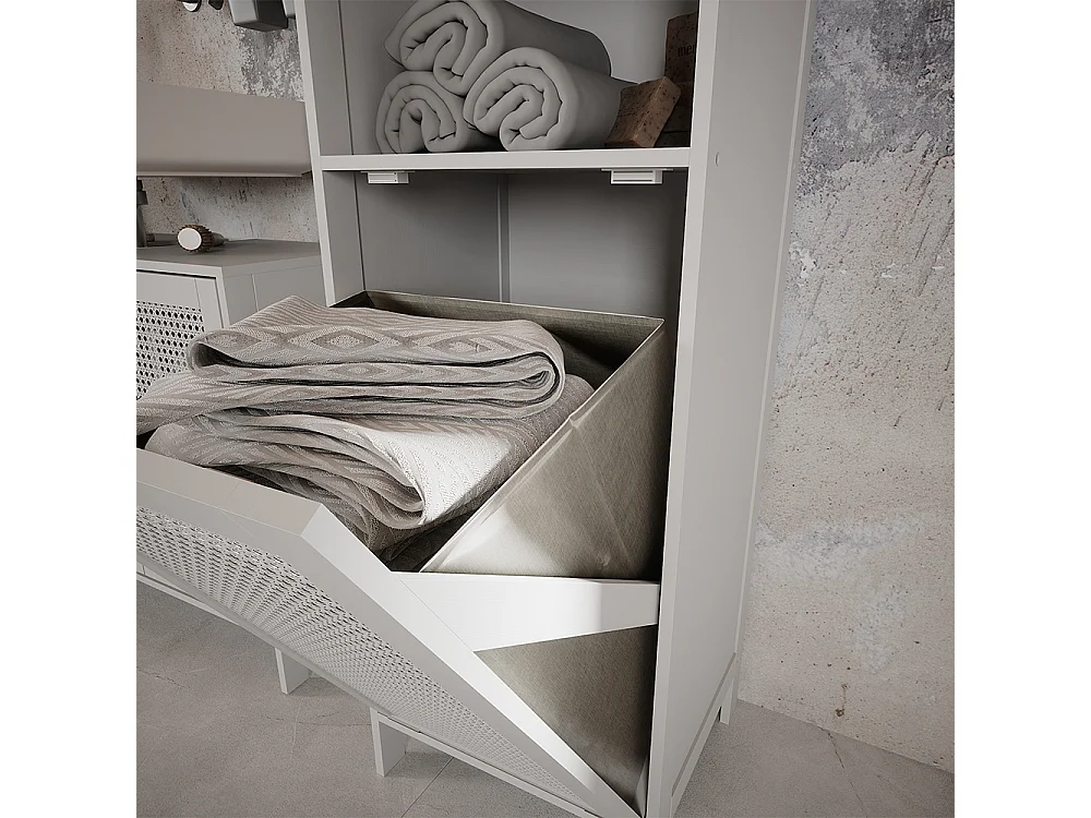 Midischrank weiß 36x33x98 liora