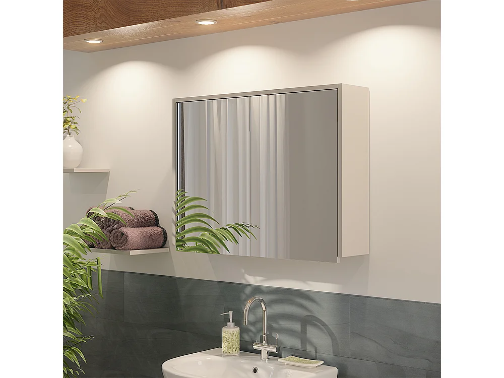 Armoire de toilette cachemire 80x17x60 j-shape