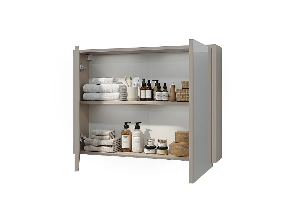 Armoire de toilette cachemire 80x17x60 j-shape
