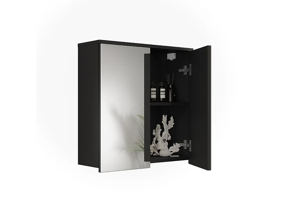 Armoire de toilette anthracite 60.2x20x62 ruben