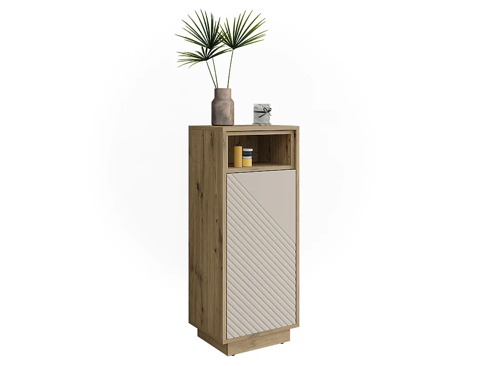 Midischrank cashmere/artisan-eiche 38x30x93 beatrice