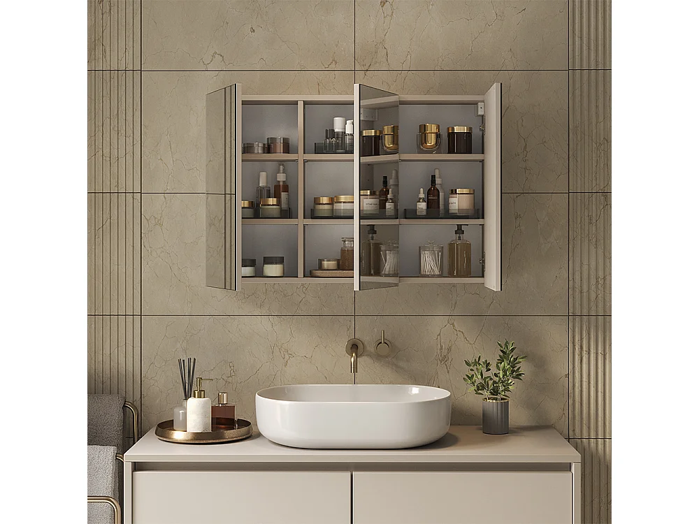 Armoire de toilette cachemire 90x17x60.2 lavia