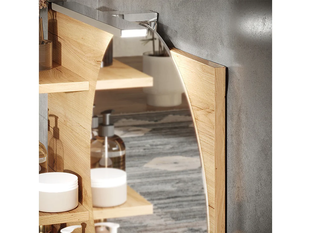 Étagère à miroir chêne 80x13.5x50 avena