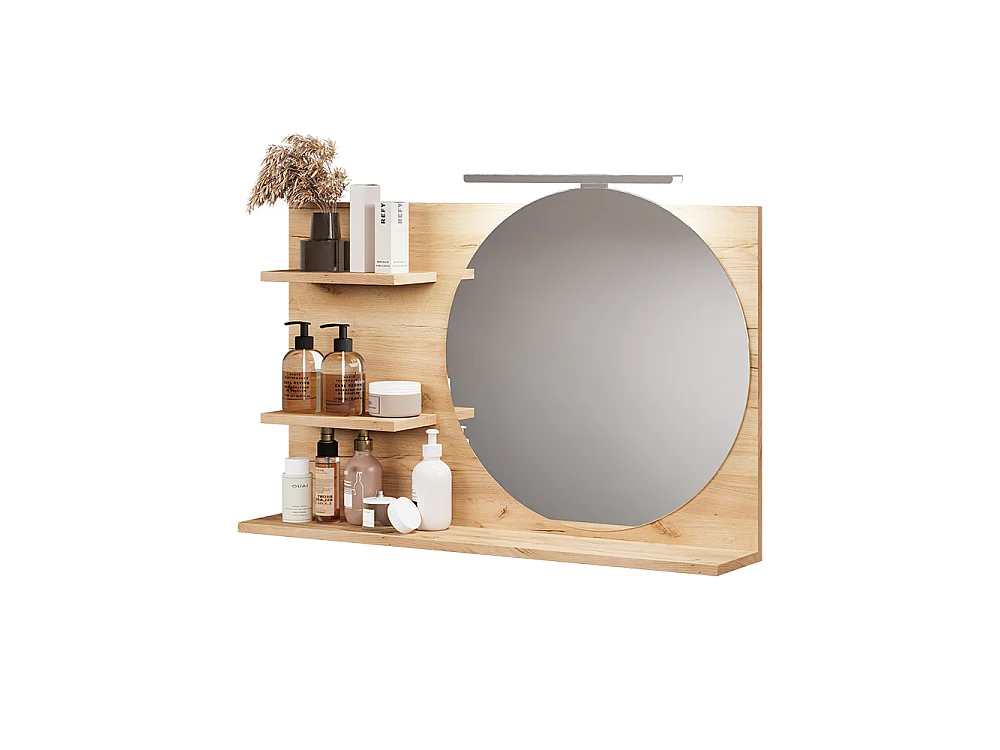 Étagère à miroir chêne 80x13.5x50 avena
