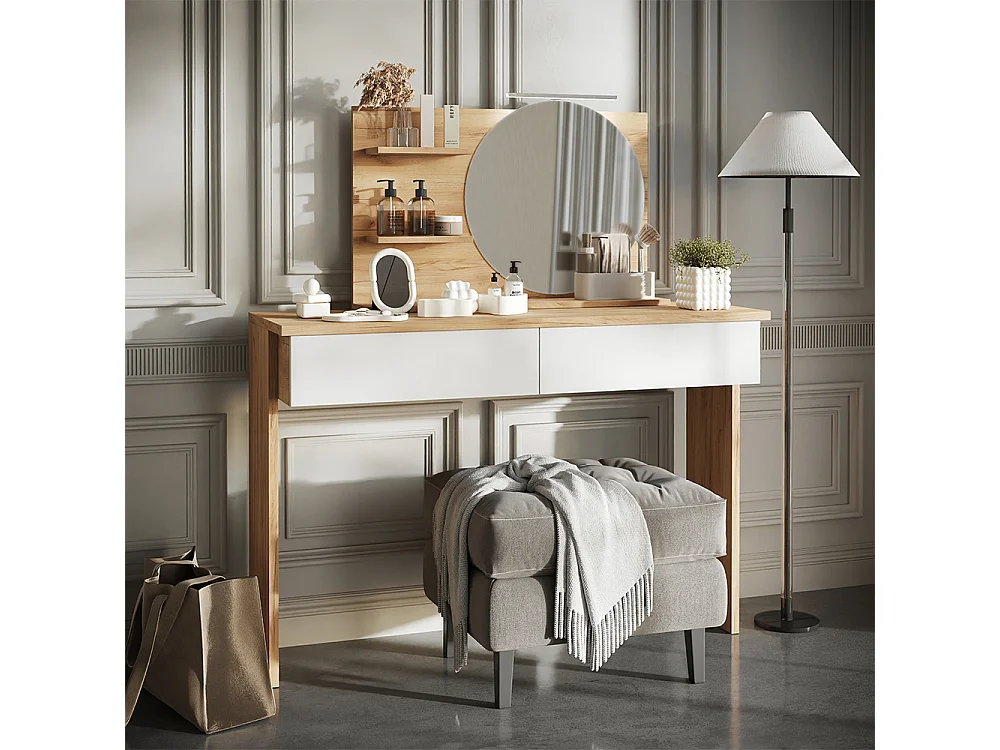 Étagère à miroir chêne 80x13.5x50 avena