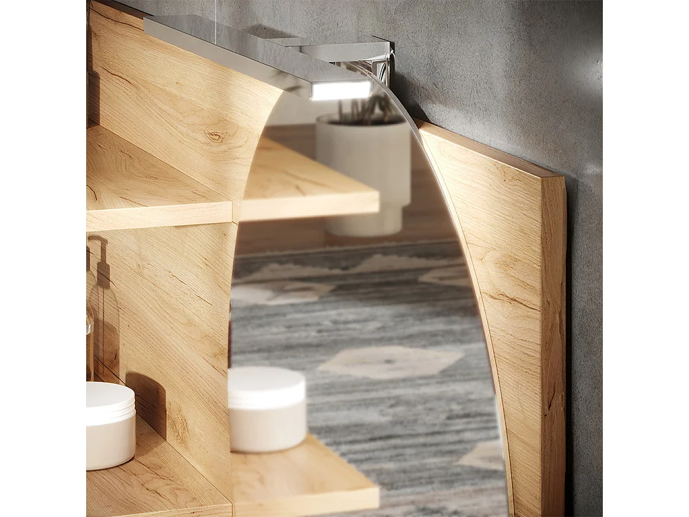 Étagère à miroir chêne 100x13.5x50 avena