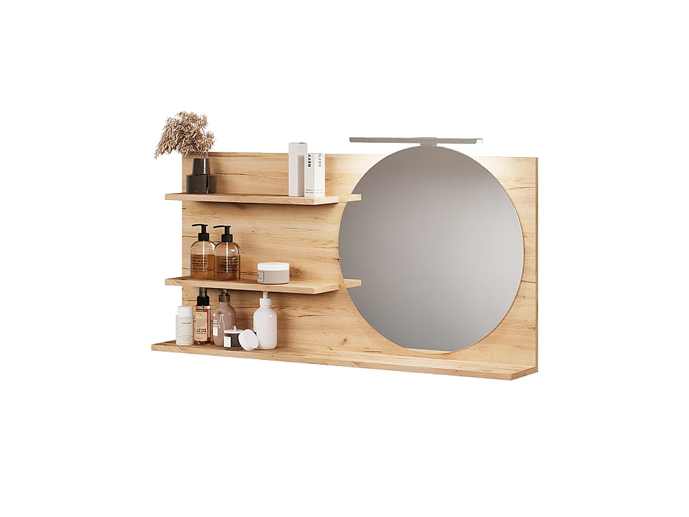 Étagère à miroir chêne 100x13.5x50 avena