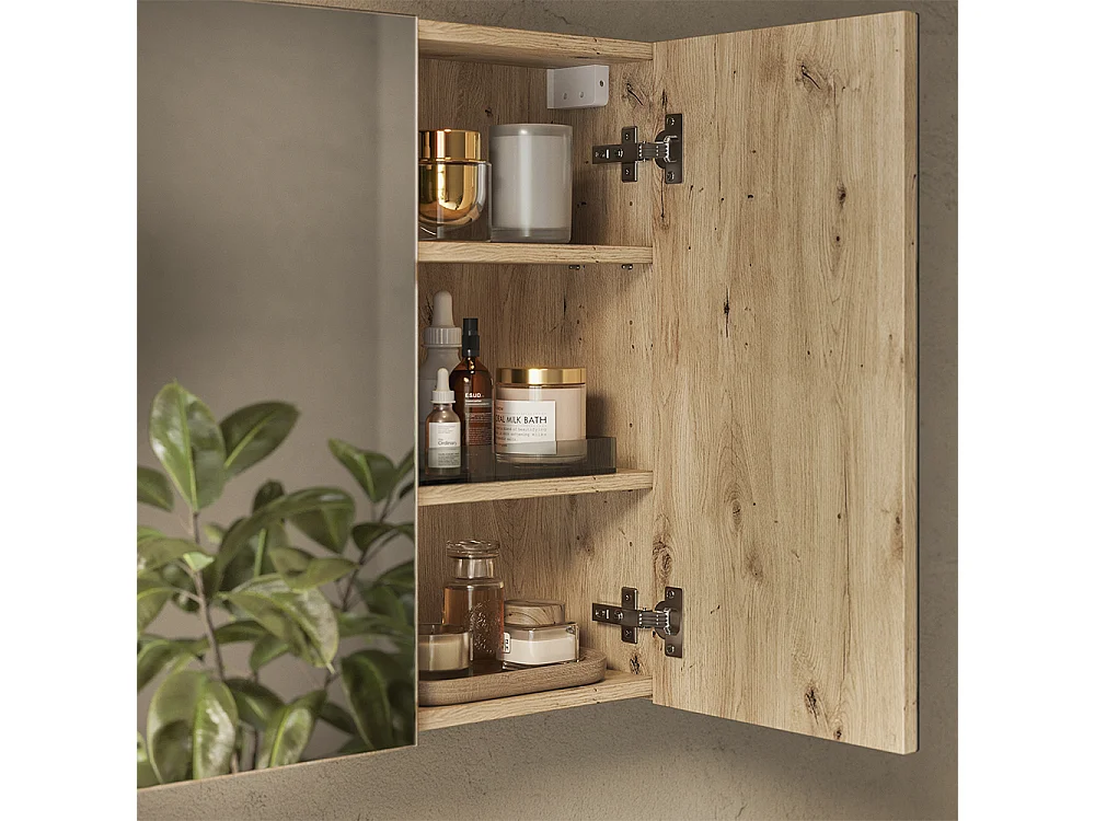 Armoire de toilette chêne artisan 70x17x60.2 lavia