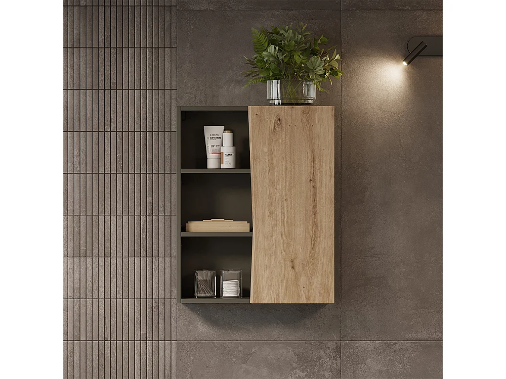 Armario de baño artesano 56x16.8x70 willow