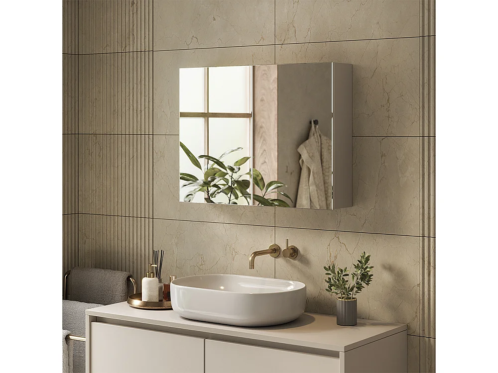Armoire de toilette cachemire 80x17x60.2 lavia