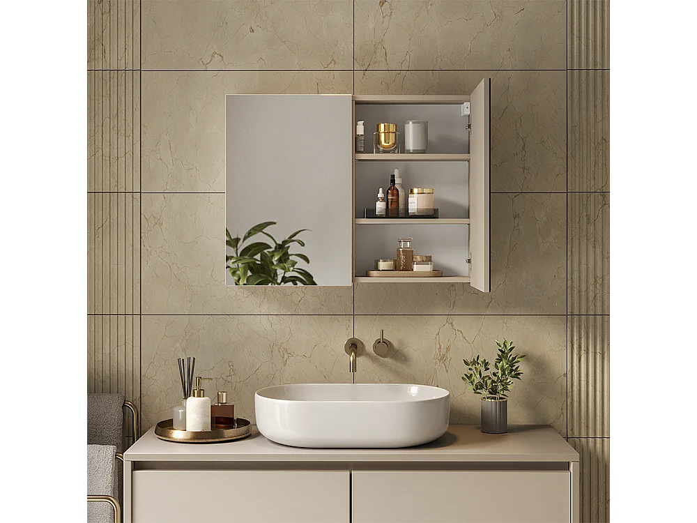 Armoire de toilette cachemire 80x17x60.2 lavia