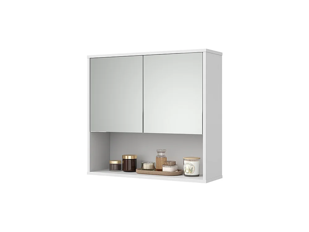 Badkamerspiegelkast witte golf 70x22x65 eliza