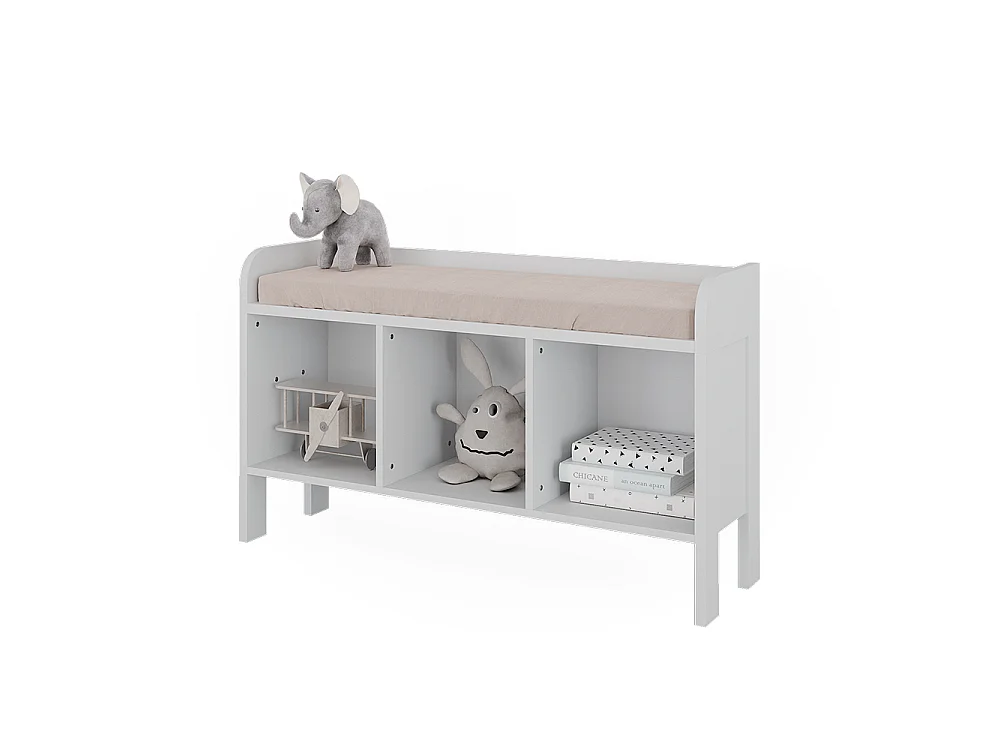 Kids shelf white 107.2x30.6x63.8 ajaton