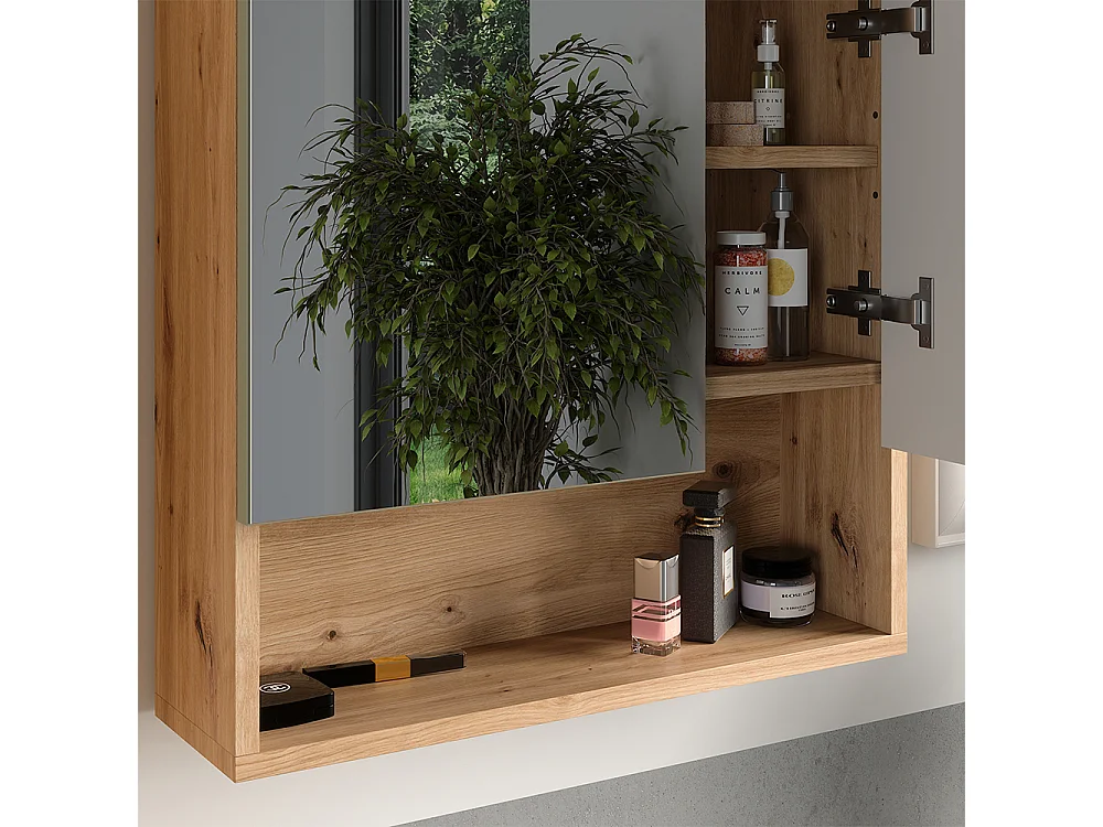Armoire de toilette vert sauge 54x16.9x55 irma