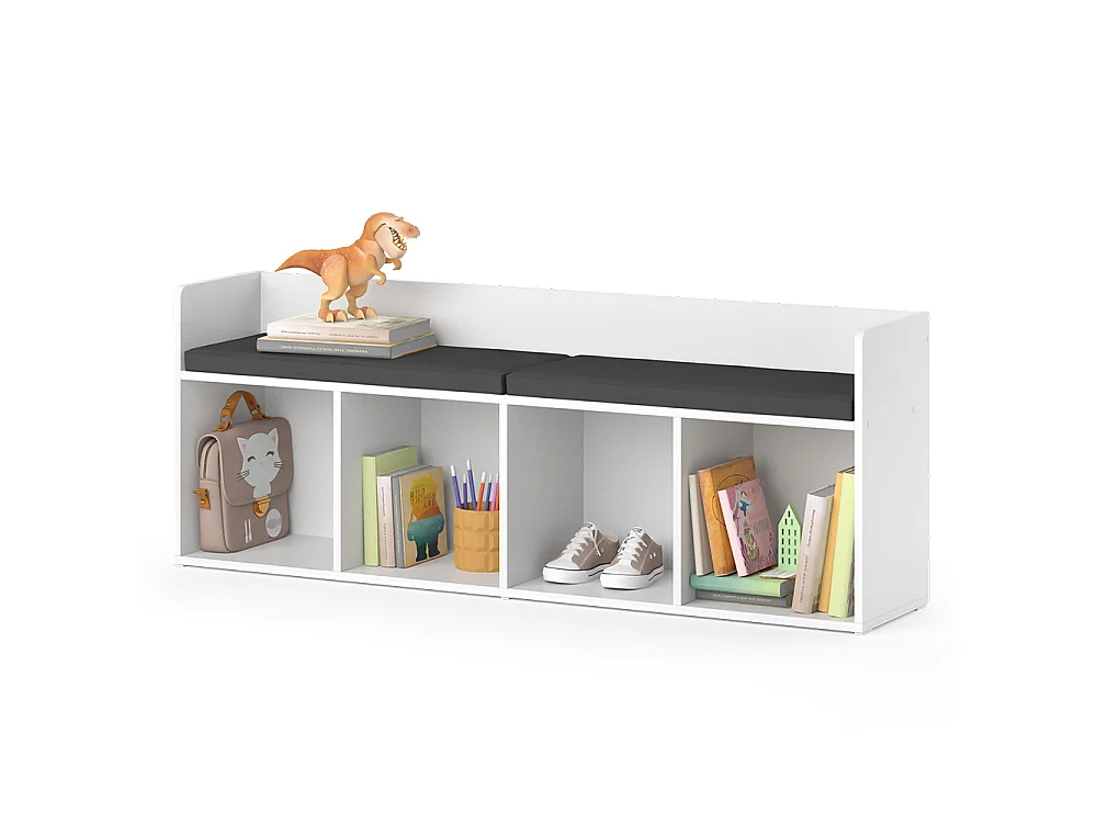 Kids shelf white 142.4x31x53.4 luigi