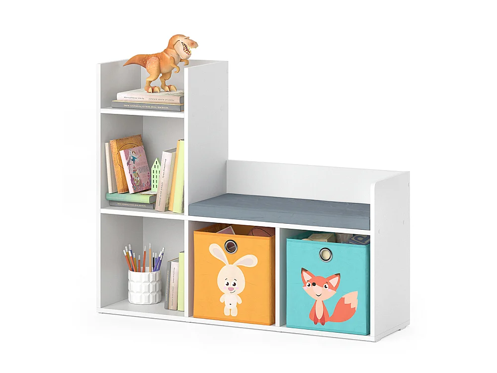 Kids shelf white 107.2x30.9x88.6 luigi