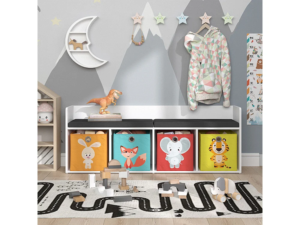 Kids shelf white 31.2x142.4x53.4 luigi