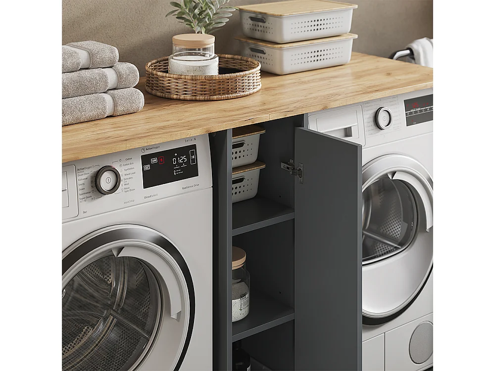 Armoire machine à laver anthracite 159.8x60.3x88.2 viktor