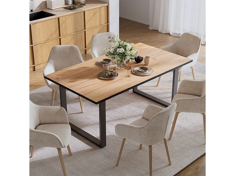 Dining table goldkraft oak 180x100x75 avido