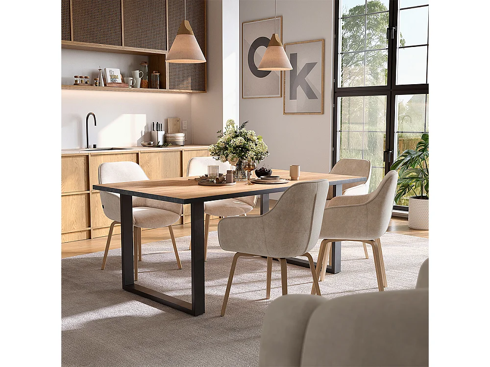 Dining table goldkraft oak 180x100x75 avido