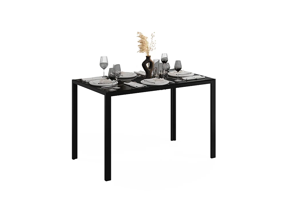 Dining table black/black 120x70x74.5 grand