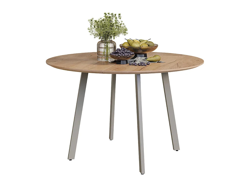 Esstisch greige 120x120x76.5 halvar