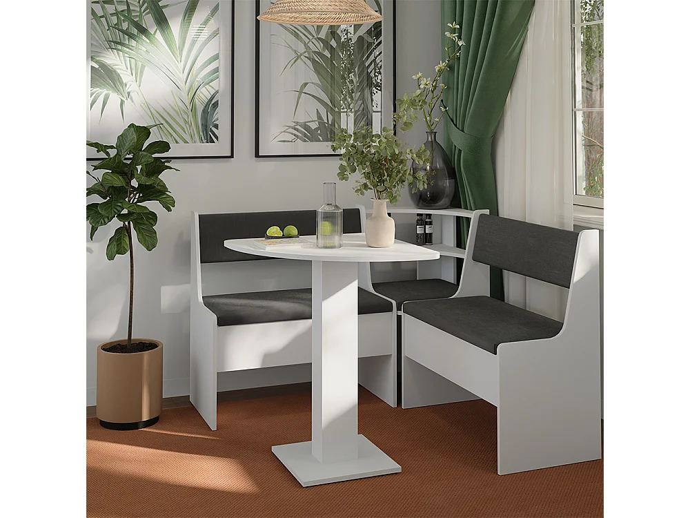tavolo da pranzo bianco 60x60x75 roman