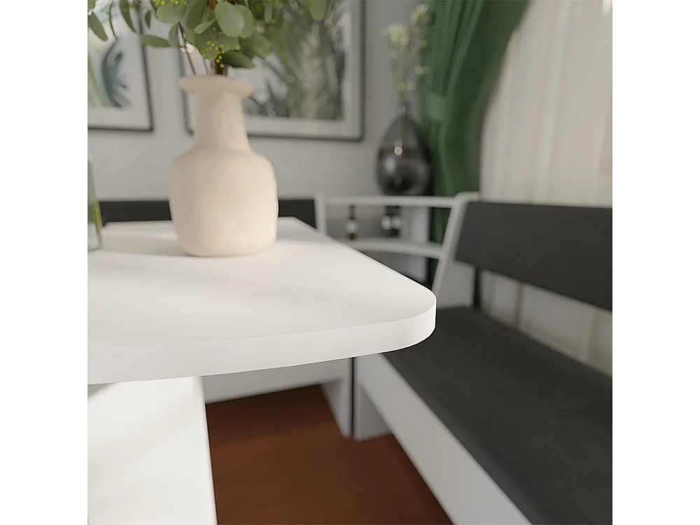 tavolo da pranzo bianco 60x60x75 roman