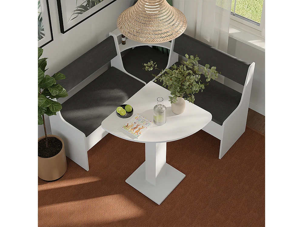 tavolo da pranzo bianco 60x60x75 roman