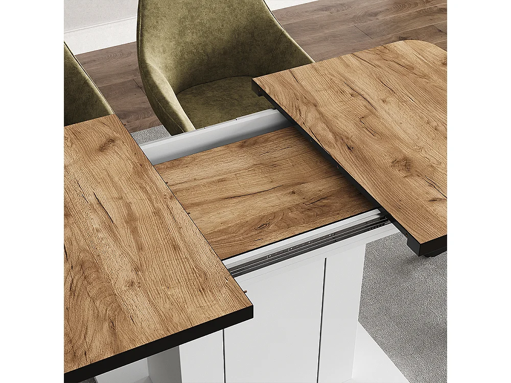 Dining table goldkraft oak/white 120x80x76 fenaro
