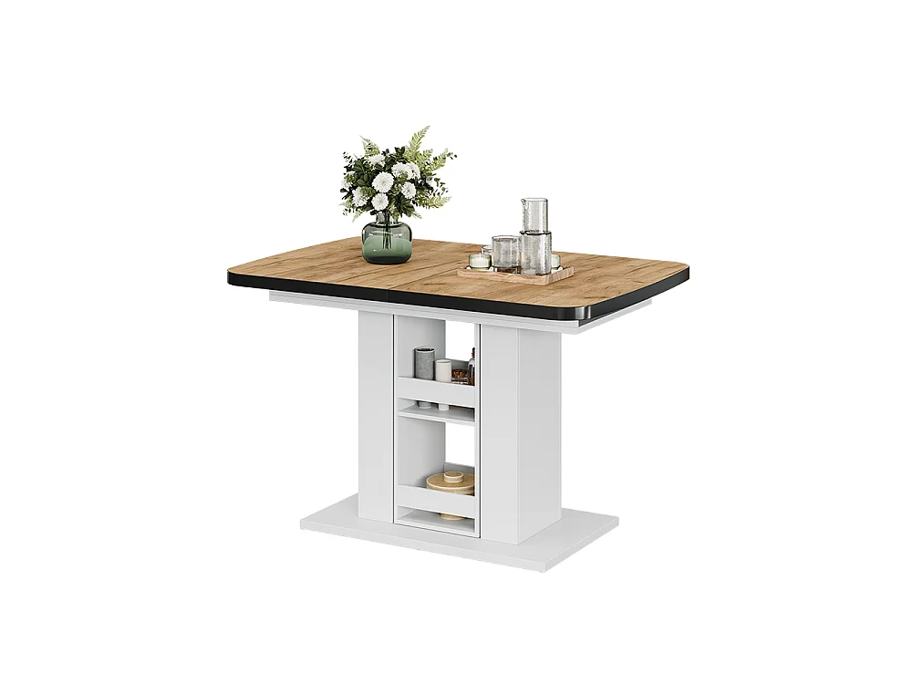 Dining table goldkraft oak/white 120x80x76 fenaro