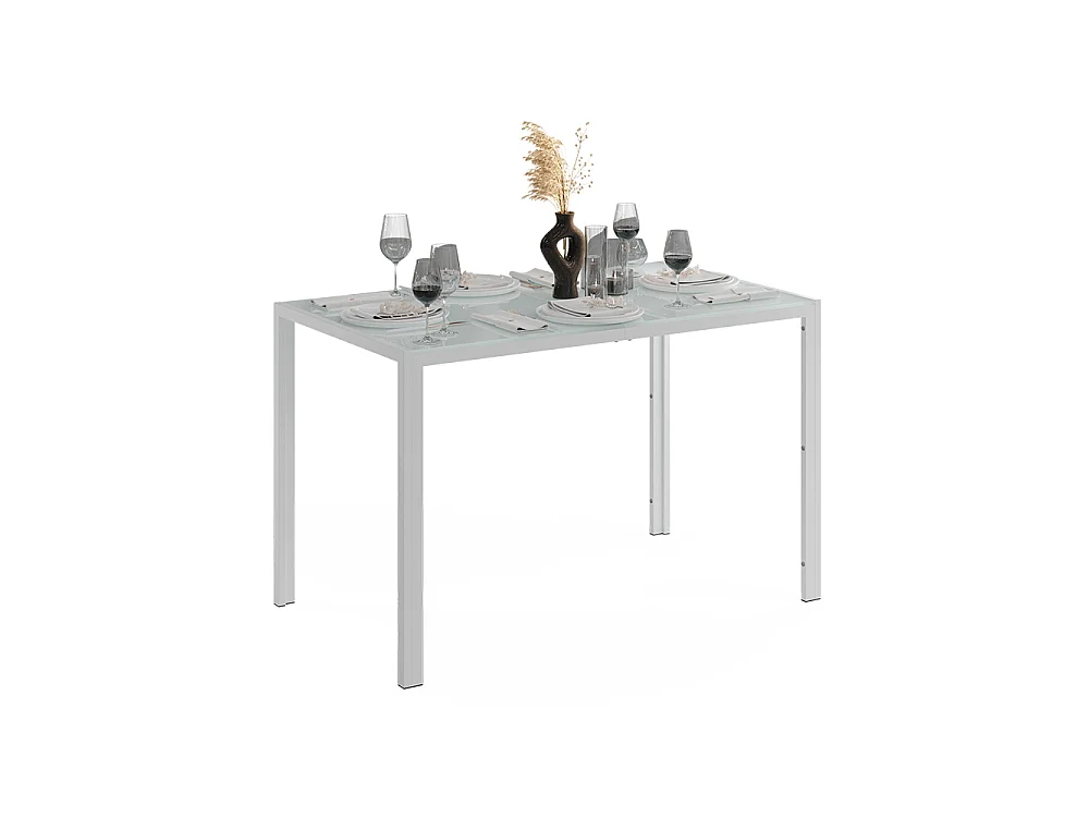 Dining table white/white 120x70x74.5 grand