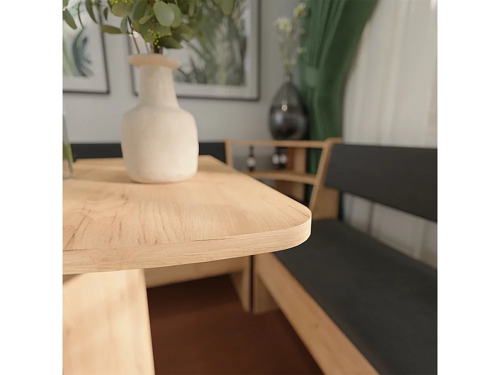 Dining table goldkraft oak 60x60x75 roman