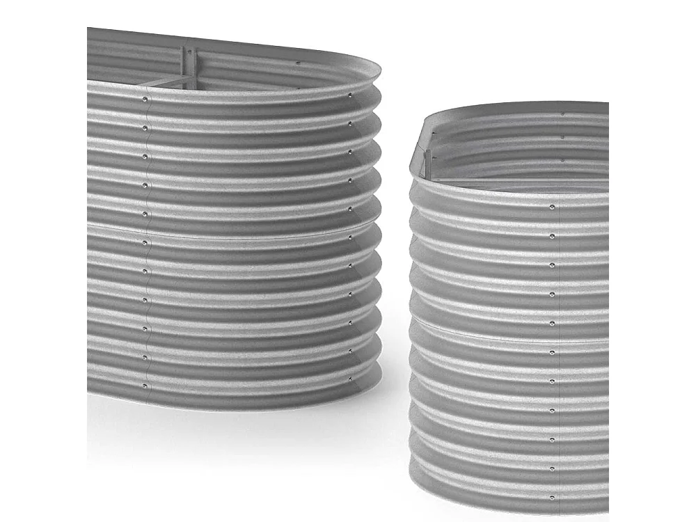 Komposter silber 160x82x80 garten