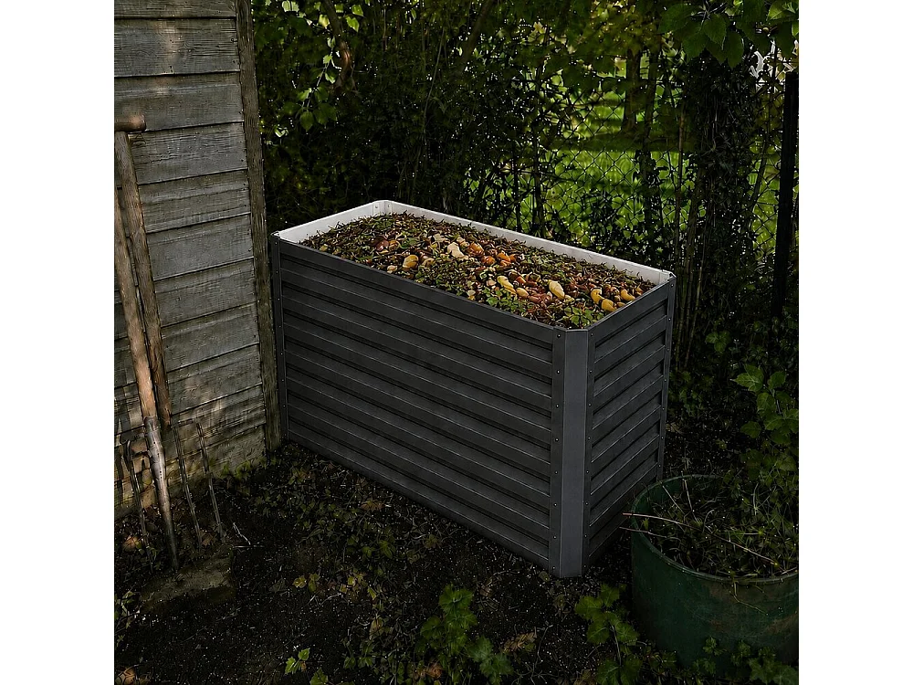 Komposter anthrazit 120x60x80 garten