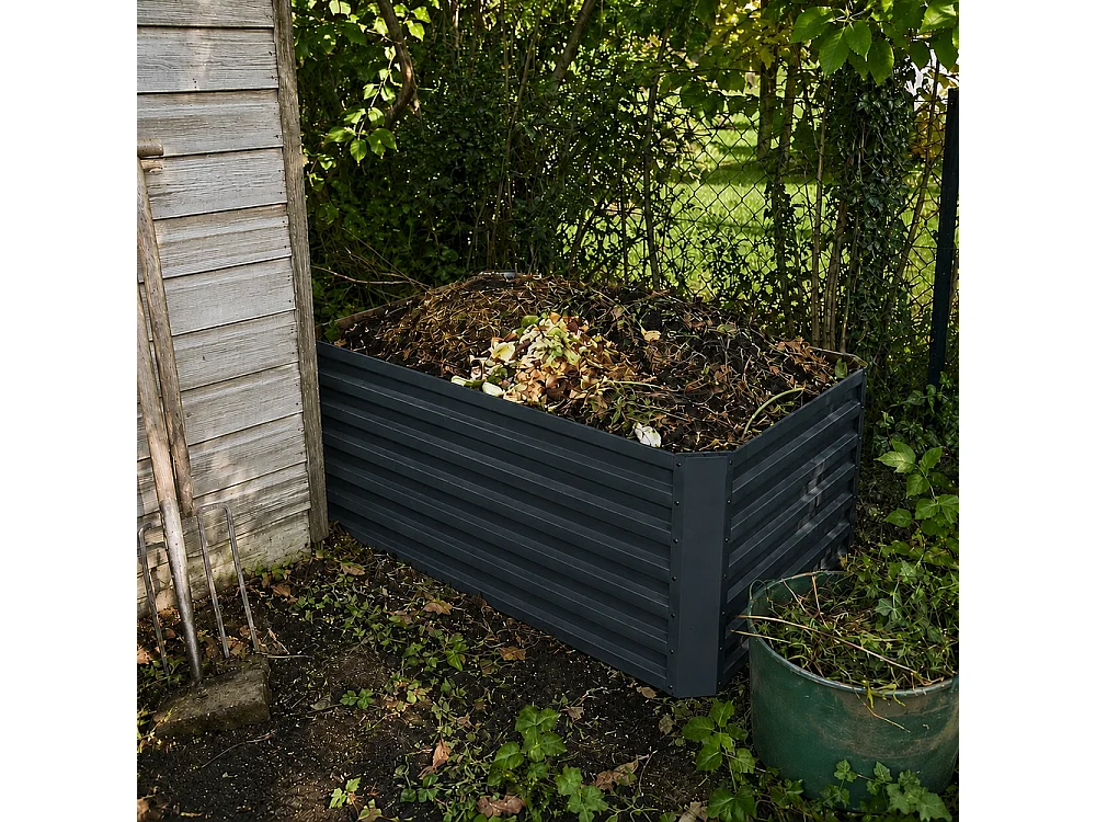Komposter anthrazit 180x90x60 garten