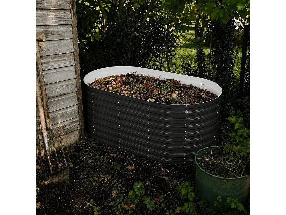 Komposter anthrazit 200x100x80 garten