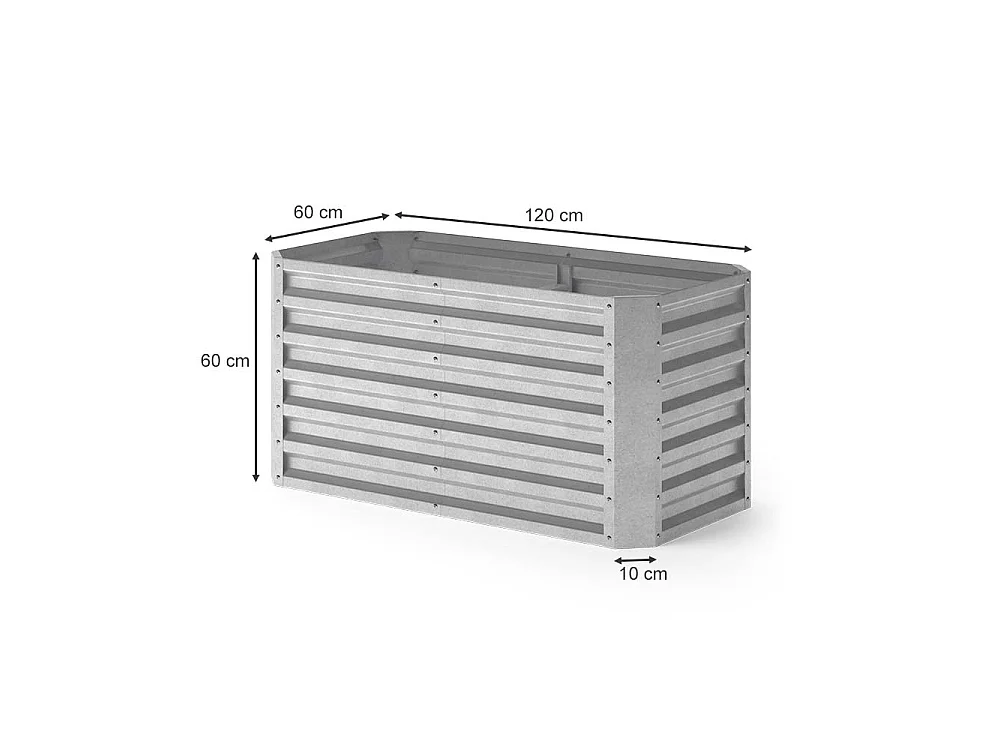 Komposter silber 120x60x60 garten