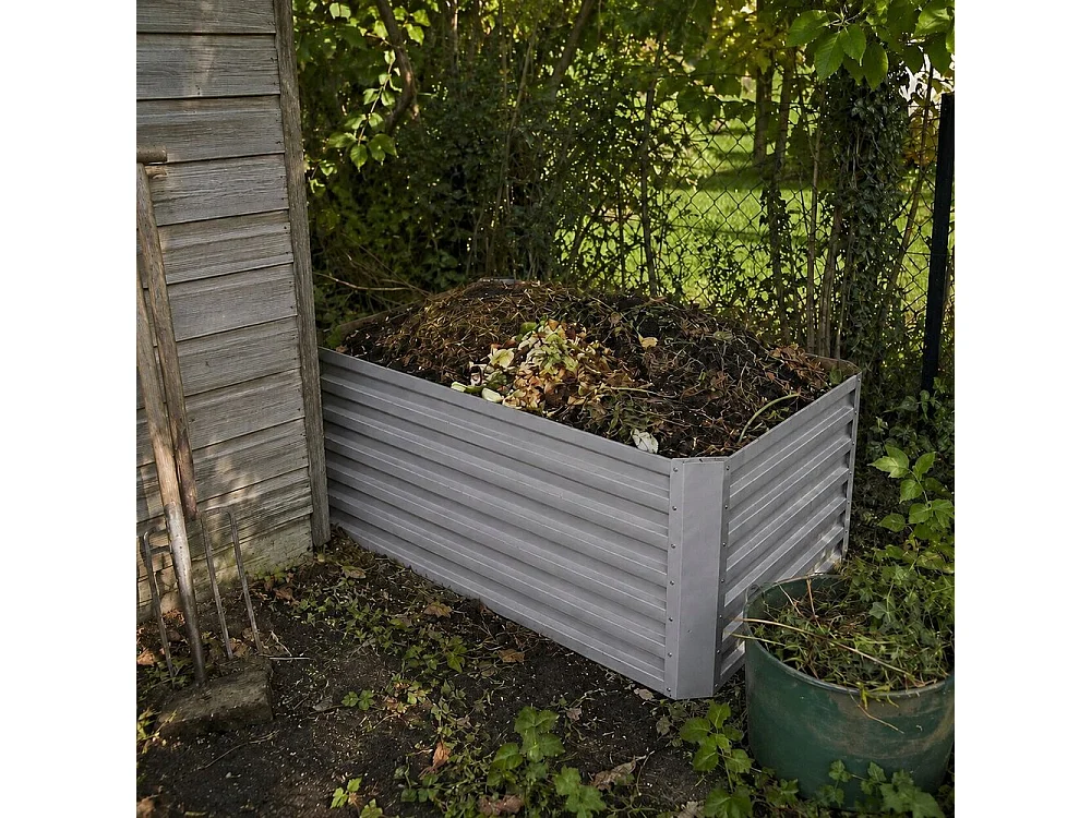 Komposter silber 120x60x60 garten