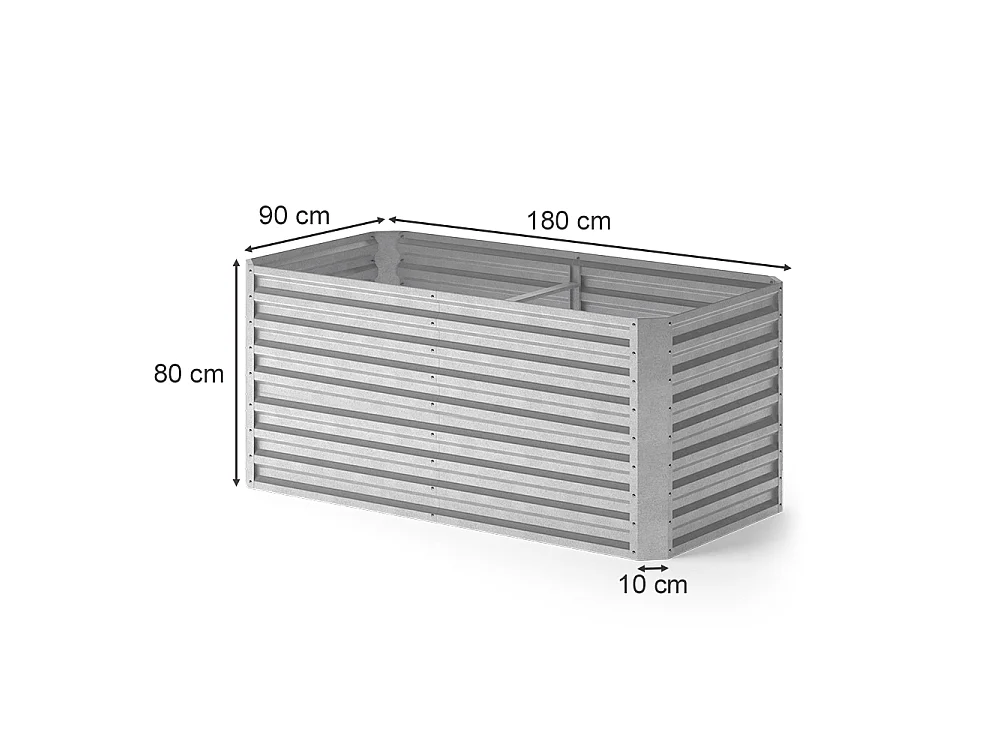 Komposter silber 180x90x80 garten