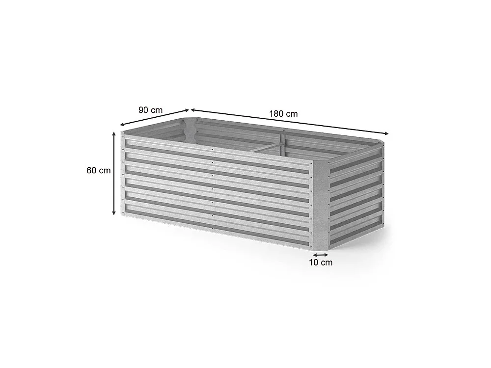 Komposter silber 180x90x60 garten