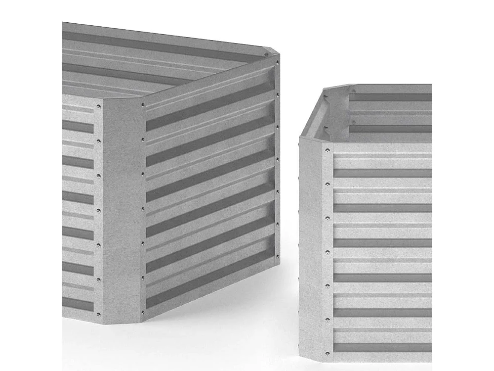 Komposter silber 180x90x60 garten