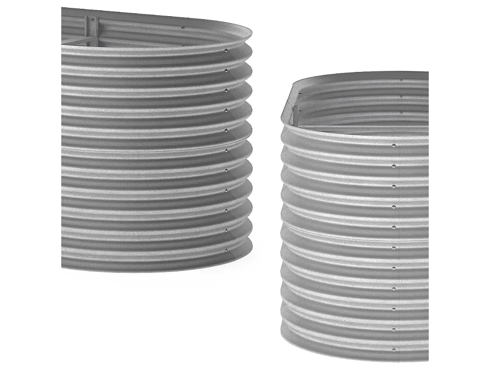 Komposter silber 200x100x80 garten