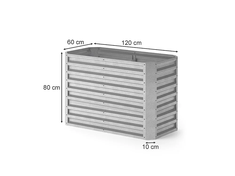 Komposter silber 120x60x80 garten