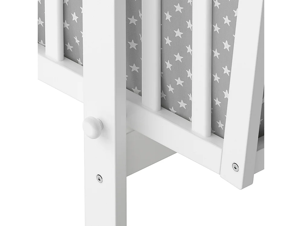 Lit bébé blanc 100x44x77 noah