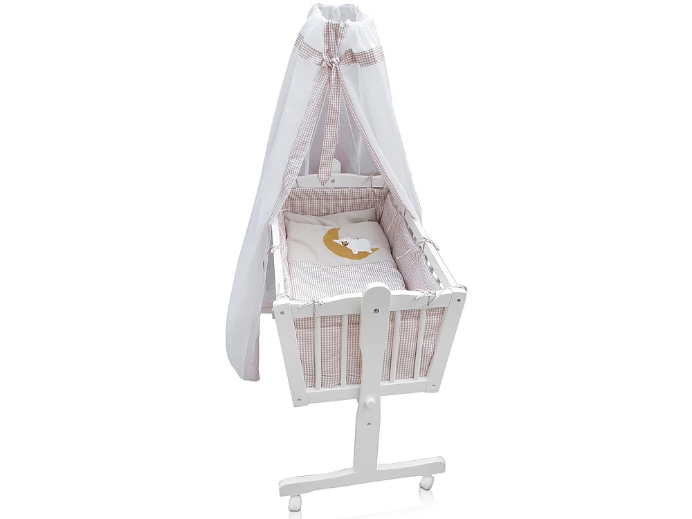 Lit bébé blanc 102.5x53x140