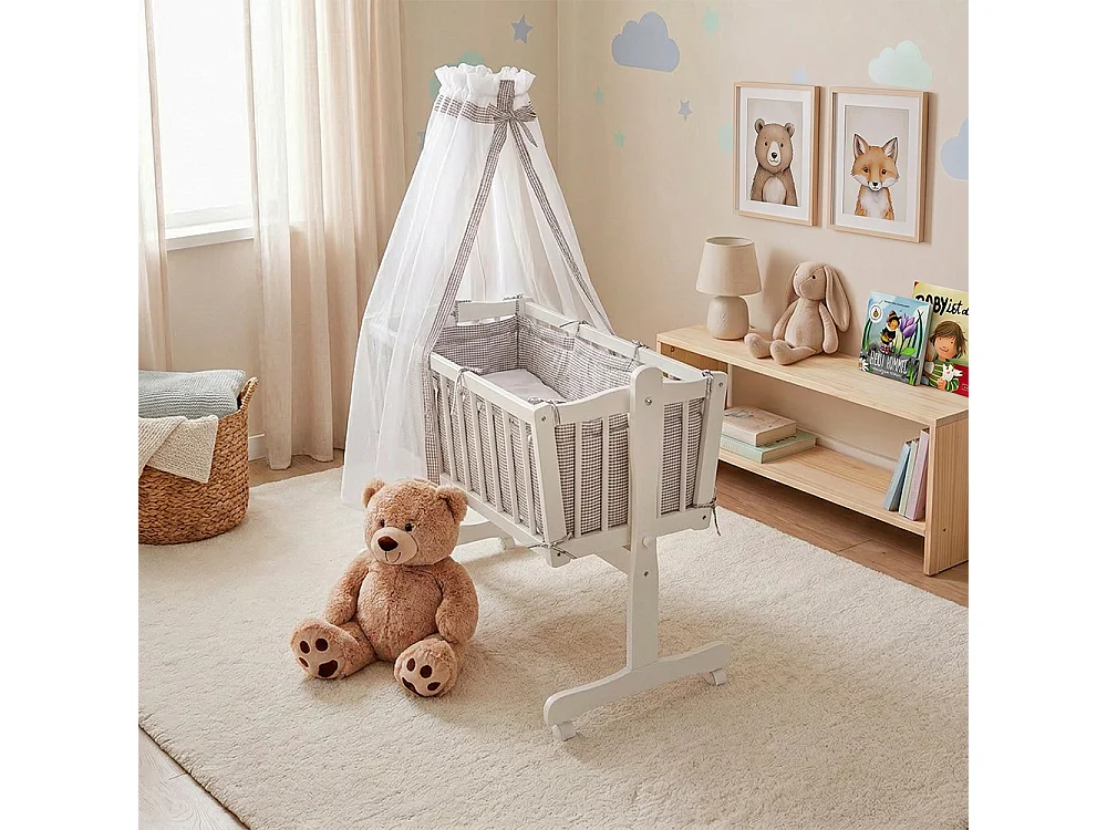 Lit bébé blanc 102.5x53x140