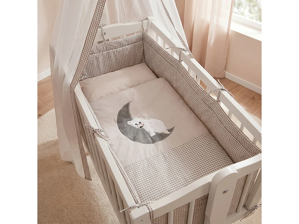 Lit bébé blanc 102.5x53x140