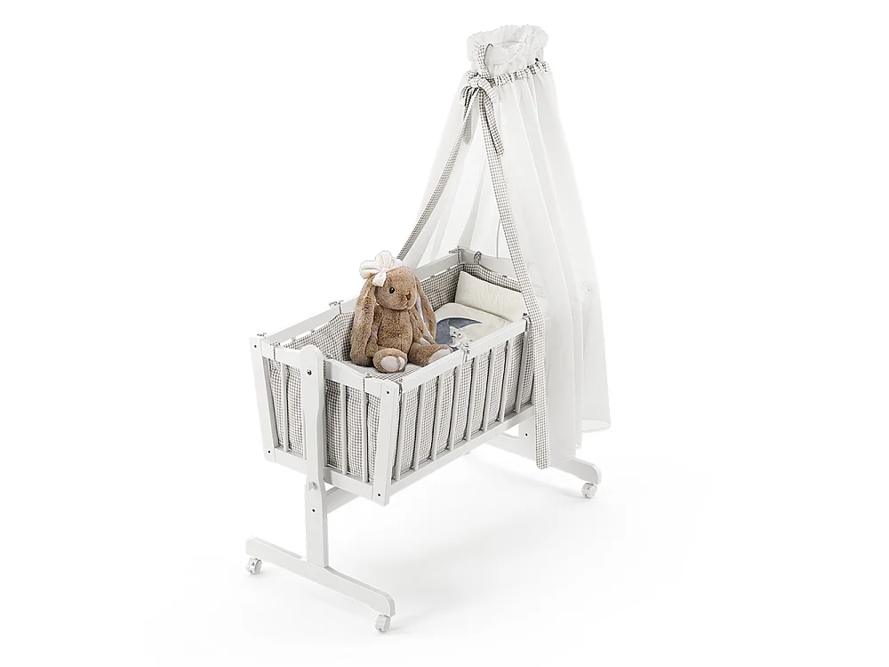 Lit bébé blanc 102.5x53x140