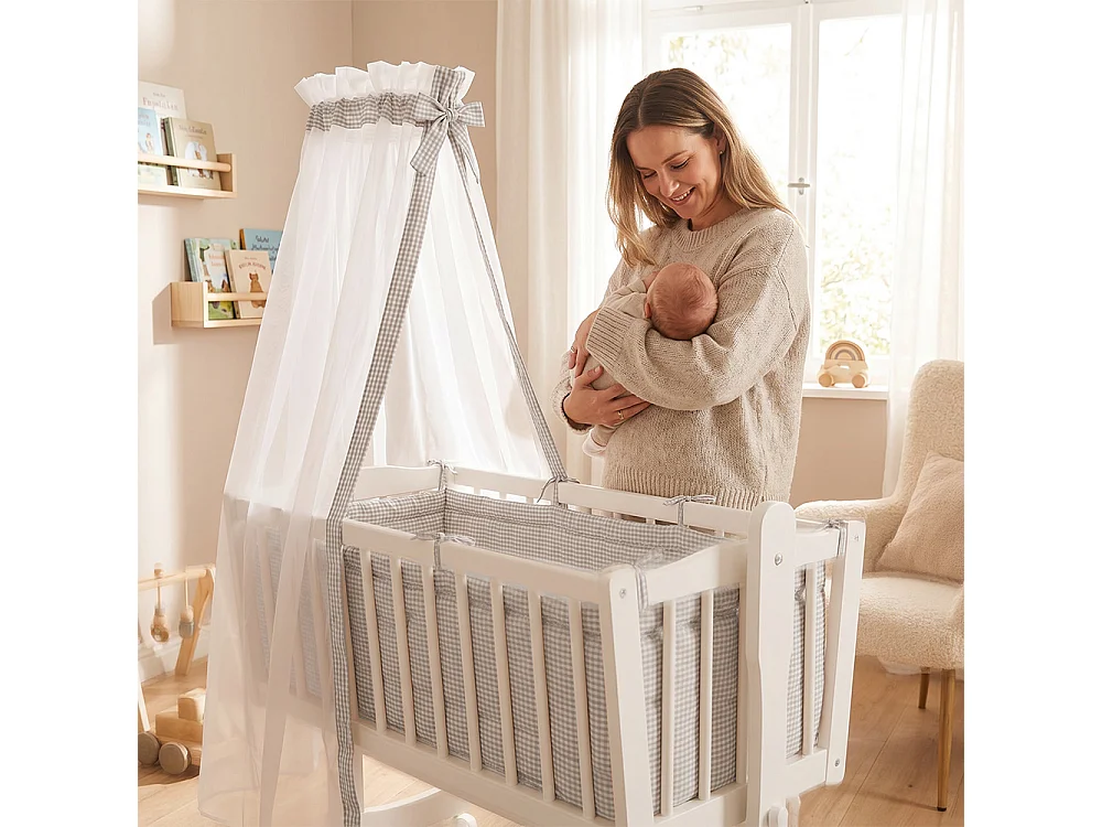 Lit bébé blanc 102.5x53x140